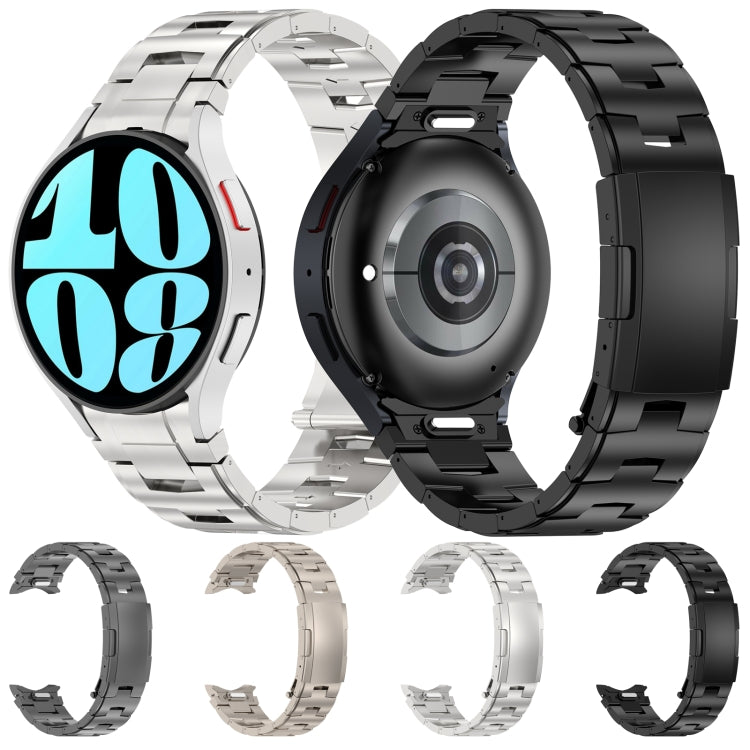 Cinturino per orologio in metallo in acciaio al titanio stile pulsante, For Samsung Galaxy Watch6/6 Classic/5/5 Pro