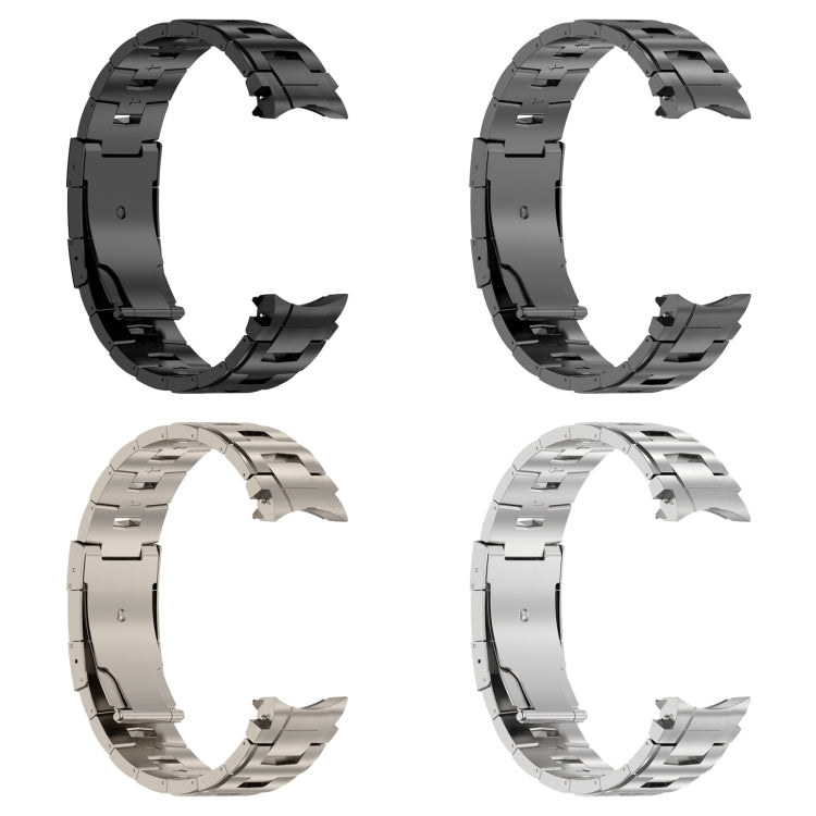Cinturino per orologio in metallo in acciaio al titanio stile pulsante, For Samsung Galaxy Watch6/6 Classic/5/5 Pro