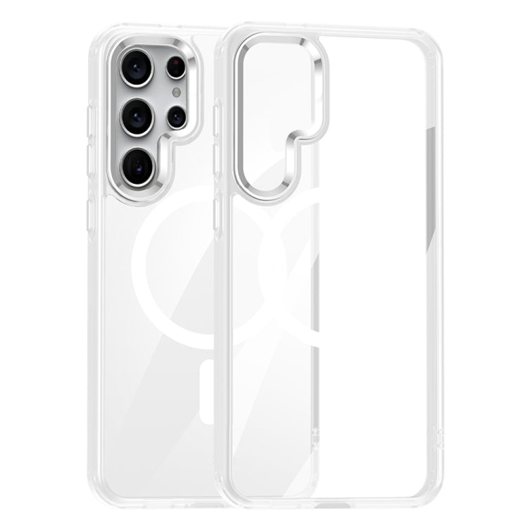 Custodia per telefono per PC altamente trasparente MagSafe anti-impronte, For Samsung Galaxy S25 5G, For Samsung Galaxy S25+ 5G, For Samsung Galaxy S25 Ultra 5G, For Samsung Galaxy S24 Ultra 5G, For Samsung Galaxy S24+ 5G