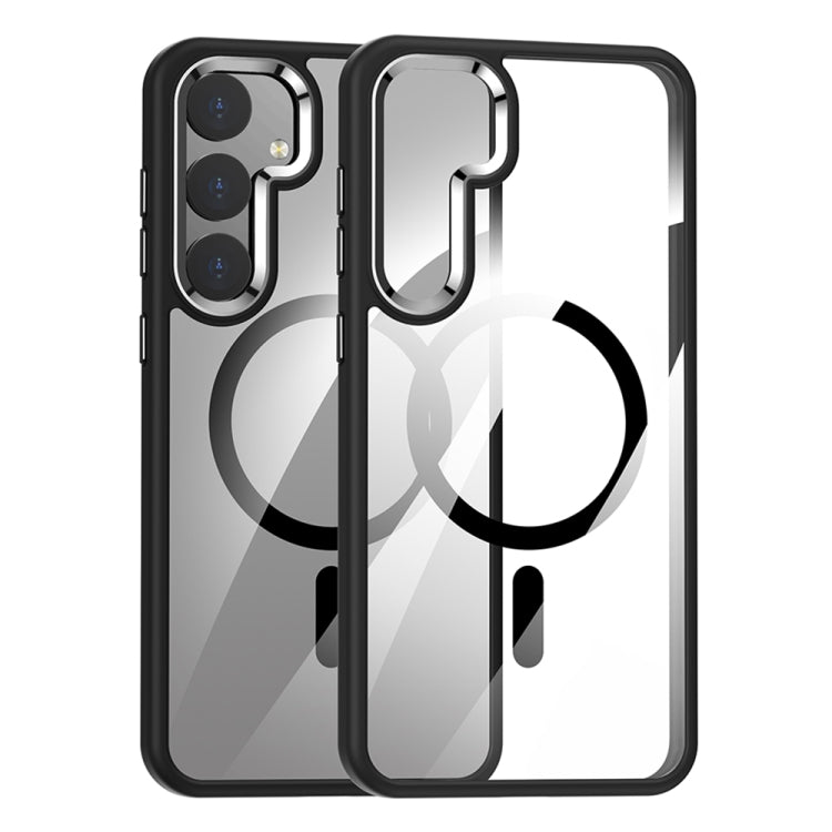 Custodia per telefono per PC altamente trasparente MagSafe anti-impronte, For Samsung Galaxy S24 5G