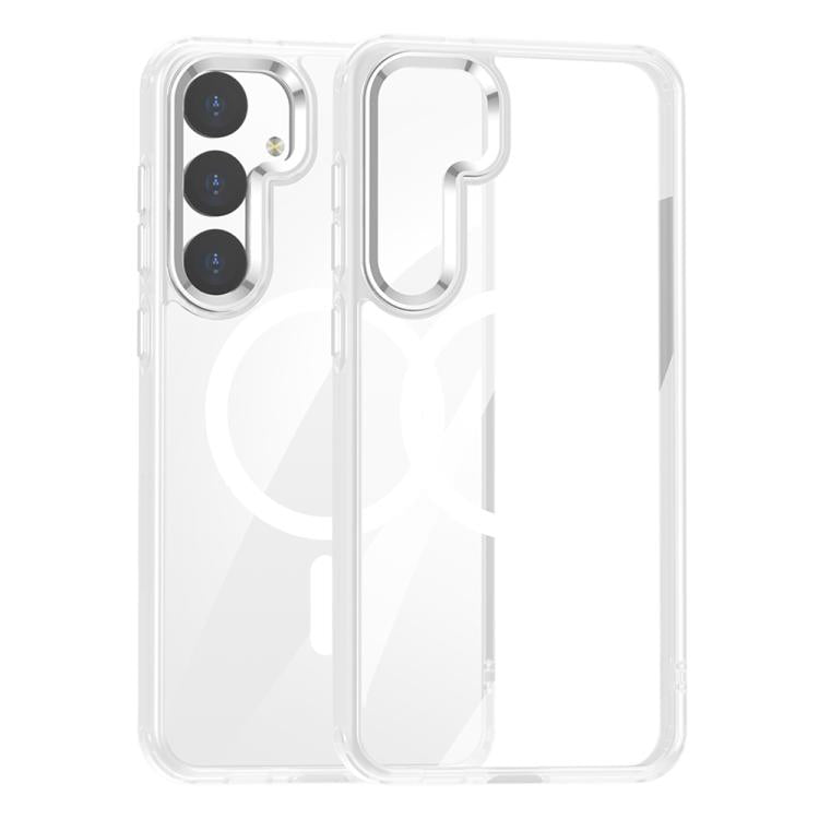 Custodia per telefono per PC altamente trasparente MagSafe anti-impronte, For Samsung Galaxy S25 5G, For Samsung Galaxy S25+ 5G, For Samsung Galaxy S25 Ultra 5G, For Samsung Galaxy S24 Ultra 5G, For Samsung Galaxy S24+ 5G