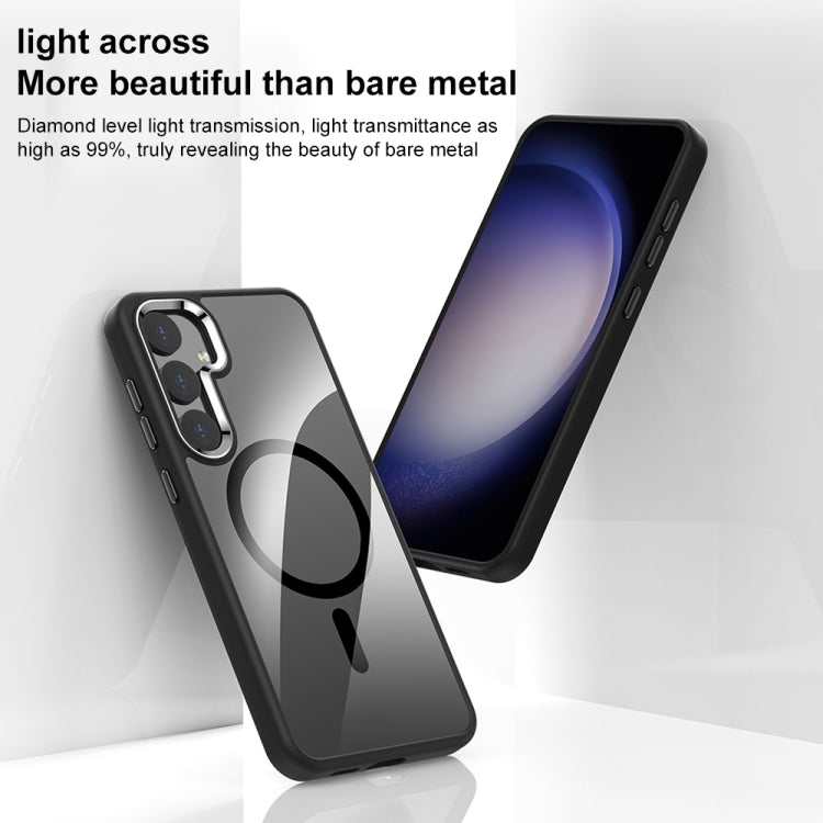 Custodia per telefono per PC altamente trasparente MagSafe anti-impronte, For Samsung Galaxy S25 5G, For Samsung Galaxy S25+ 5G, For Samsung Galaxy S25 Ultra 5G, For Samsung Galaxy S24 Ultra 5G, For Samsung Galaxy S24+ 5G