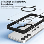Custodia per telefono per PC altamente trasparente MagSafe anti-impronte, For Samsung Galaxy S24 5G