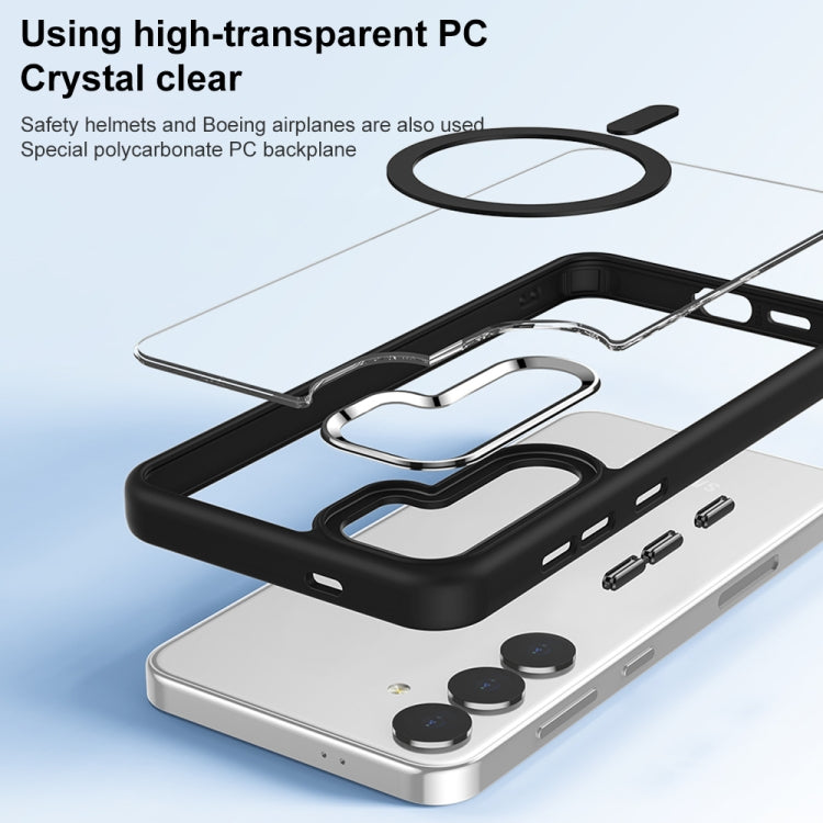 Custodia per telefono per PC altamente trasparente MagSafe anti-impronte, For Samsung Galaxy S24 5G