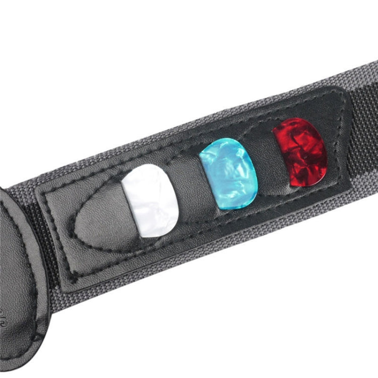 Tracolla per chitarra acustica elettrica folk con 3 plettri, colore casuale, Guitar Strap