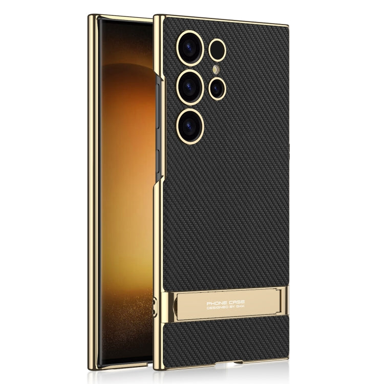 Custodia per telefono GKK Triumph in pelle liscia ultrasottile con supporto, For Samsung Galaxy S24 Ultra 5G