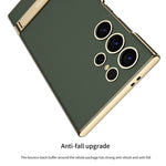 Custodia per telefono GKK Triumph in pelle liscia ultrasottile con supporto, For Samsung Galaxy S24 Ultra 5G