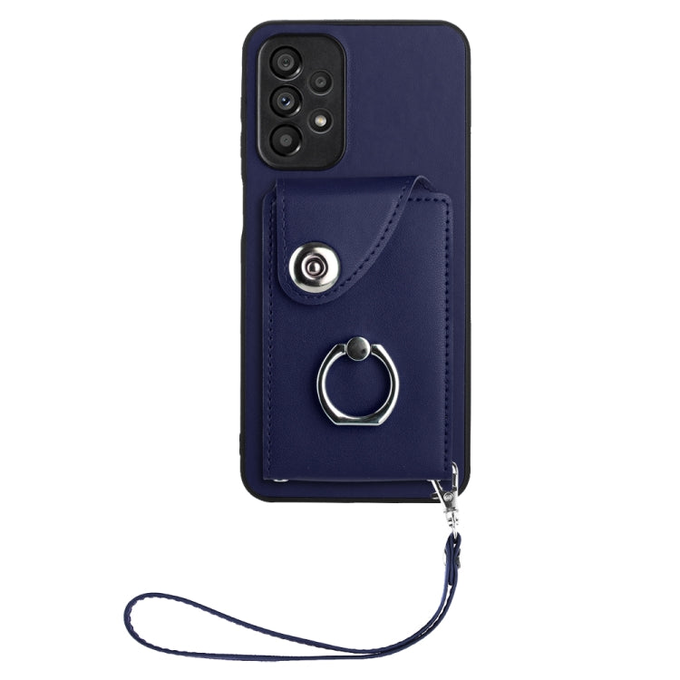 Custodia per telefono in PU con porta carte per organo e cordino, For Samsung Galaxy A52 4G/5G, For Samsung Galaxy A12