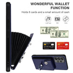 Custodia per telefono in PU con porta carte per organo e cordino, For Samsung Galaxy A52 4G/5G, For Samsung Galaxy A12