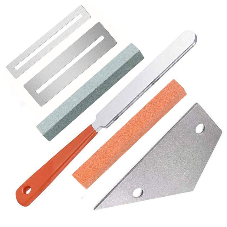 Set strumenti per lucidare e livellare tasti chitarra