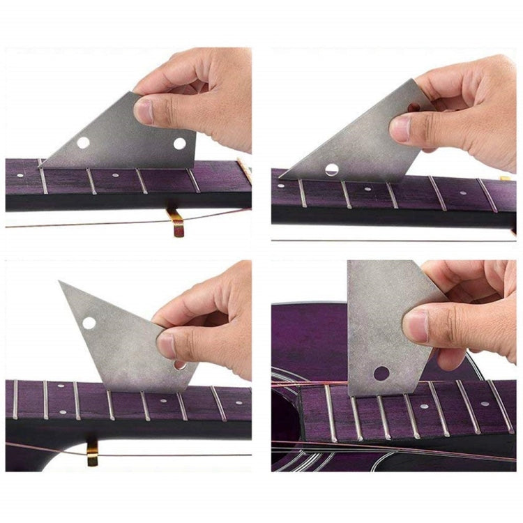 Set strumenti per lucidare e livellare tasti chitarra