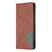 Custodia in pelle magnetica a rotazione orizzontale con struttura a rombo con supporto e slot per schede, For Oppo A5 (2020) / A9 (2020), For Oppo A72 / A52 / A92, For Oppo A31 (2020) / A81, For Samsung Galaxy A21s