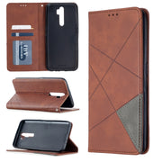 Custodia in pelle magnetica a rotazione orizzontale con struttura a rombo con supporto e slot per schede, For Oppo A5 (2020) / A9 (2020), For Oppo A72 / A52 / A92, For Oppo A31 (2020) / A81, For Samsung Galaxy A21s