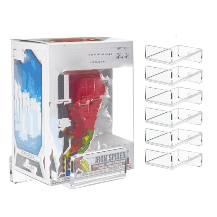 YX075 Staffa per display a parete con ornamenti anime in acrilico per rack di stoccaggio da 6 pezzi / set, YX075