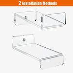 YX075 Staffa per display a parete con ornamenti anime in acrilico per rack di stoccaggio da 6 pezzi / set, YX075