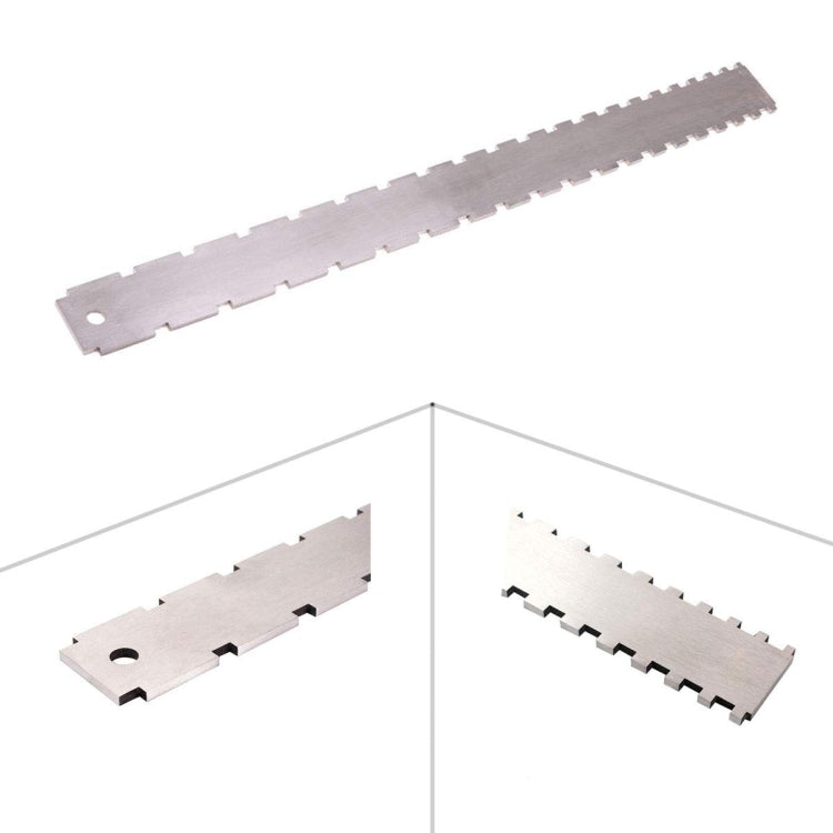 Righello in acciaio per misurare manico chitarra