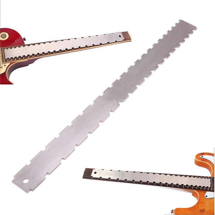 Righello in acciaio per misurare manico chitarra