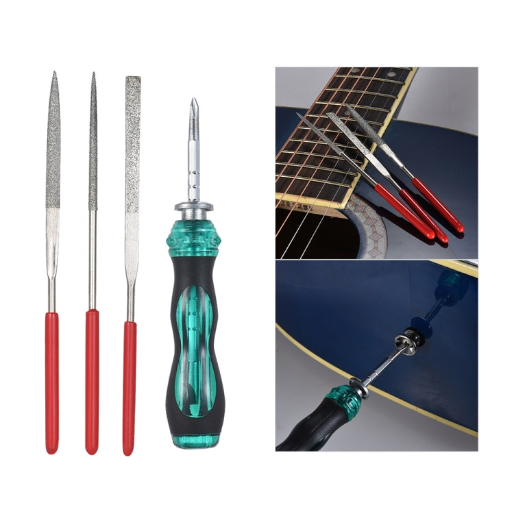 Set strumenti per pulizia e manutenzione chitarra 20x10x6 cm