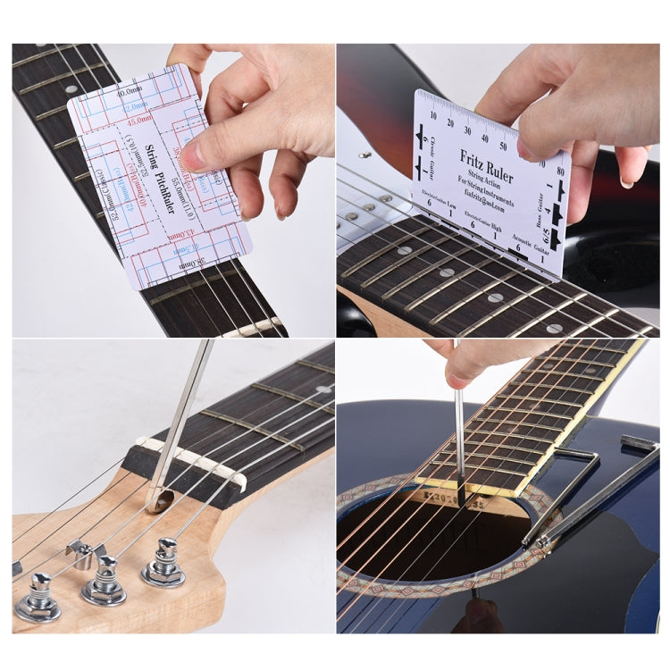 Set strumenti per pulizia e manutenzione chitarra 20x10x6 cm