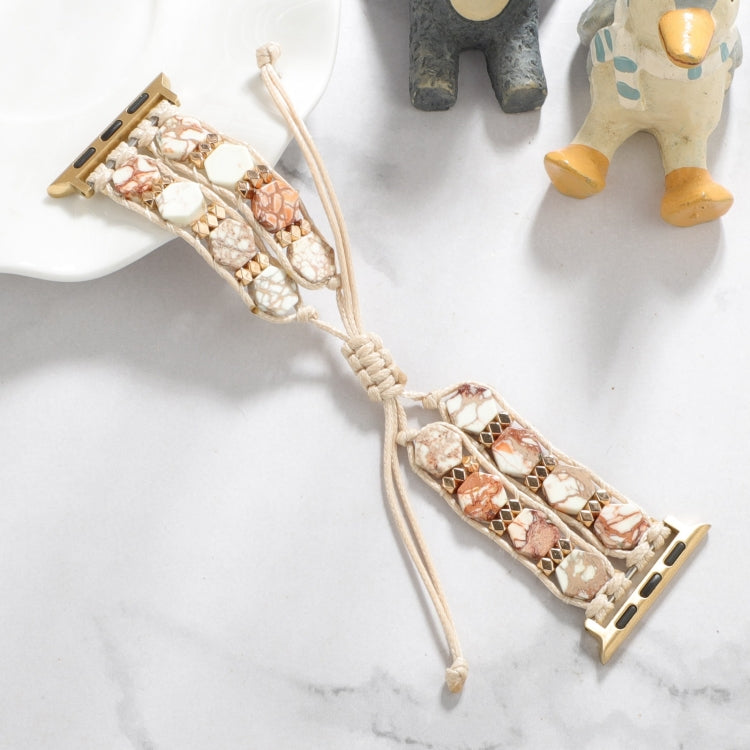 Cinturino per orologio a catena con coulisse e pietre esagonali, For Apple Watch Series 8 41mm, For Apple Watch Series 8 45mm, For Apple Watch SE 2022 40mm, For Apple Watch SE 2022 44mm, For Apple Watch Series 7 41mm, For Apple Watch Series 7 45mm