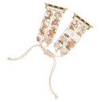 Cinturino per orologio a catena con coulisse e pietre esagonali, For Apple Watch Series 8 41mm, For Apple Watch Series 8 45mm, For Apple Watch SE 2022 40mm, For Apple Watch SE 2022 44mm, For Apple Watch Series 7 41mm, For Apple Watch Series 7 45mm