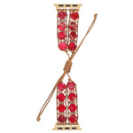 Cinturino per orologio a catena con coulisse e pietre esagonali, For Apple Watch 42mm, For Apple Watch 38mm