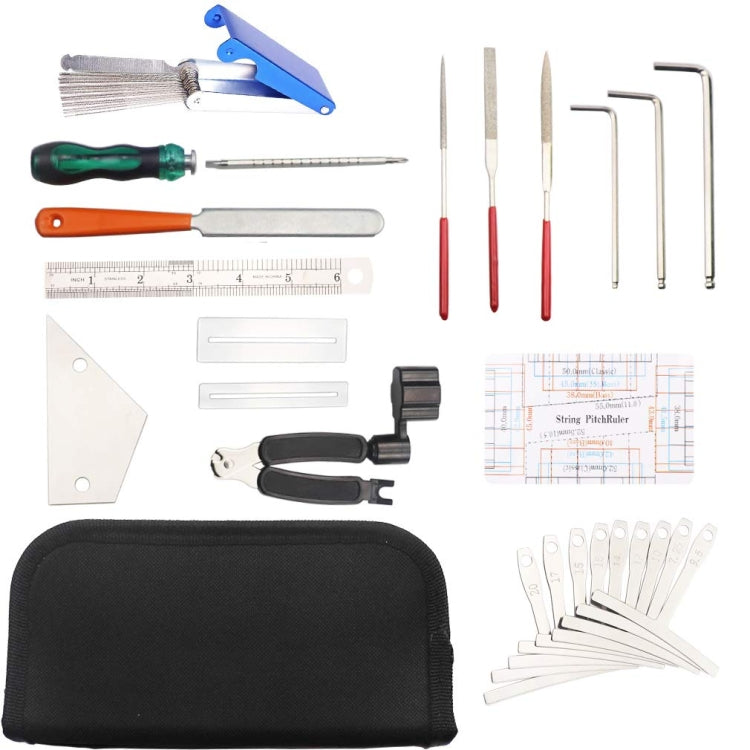 Set strumenti 9 in 1 per sostituzione corde chitarra