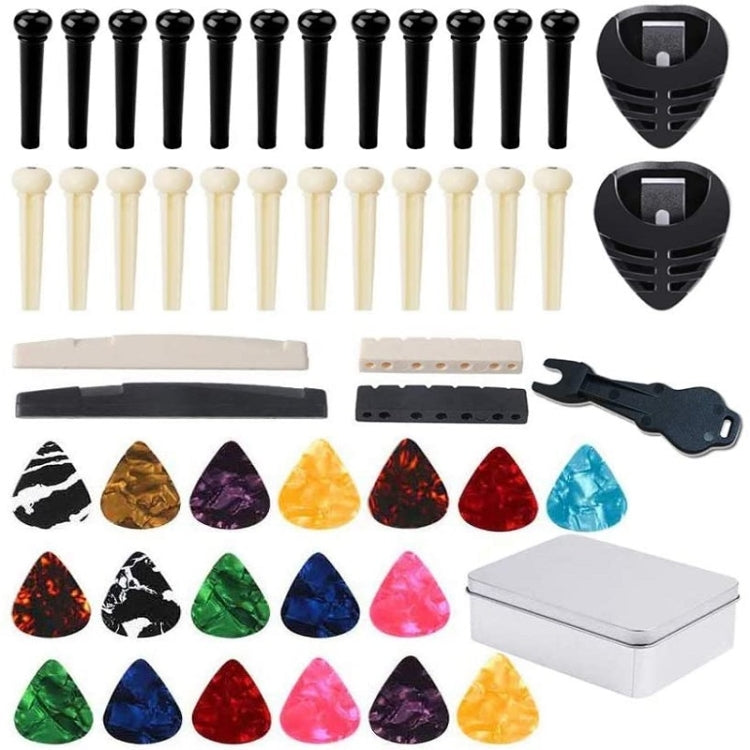 Set piroli per chitarra 50 in 1 in ABS argento
