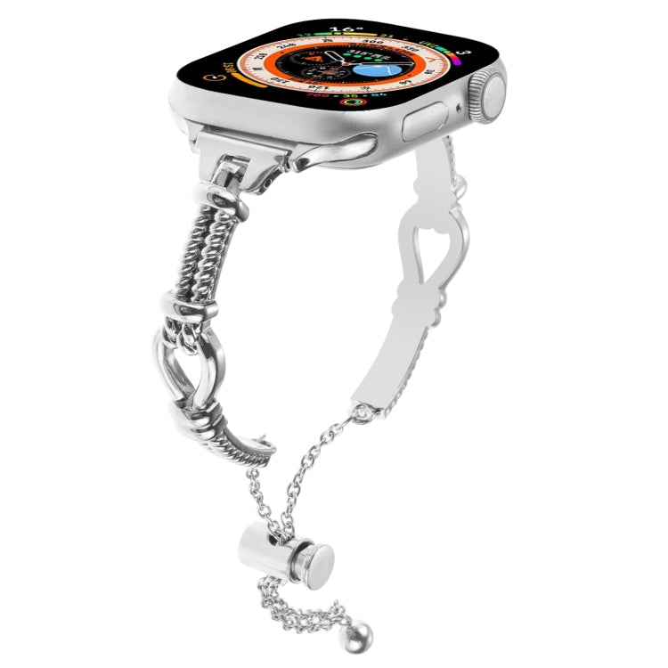 Cinturino per orologio a catena con cinturino in metallo intrecciato, For Apple Watch 42mm, For Apple Watch 38mm