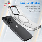 Custodia per telefono MagSafe in TPU satinato traslucido + PC a copertura totale, For iPhone 14, For iPhone 14 Pro