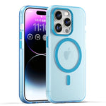 Custodia per telefono MagSafe in TPU satinato traslucido + PC a copertura totale, For iPhone 14, For iPhone 14 Pro