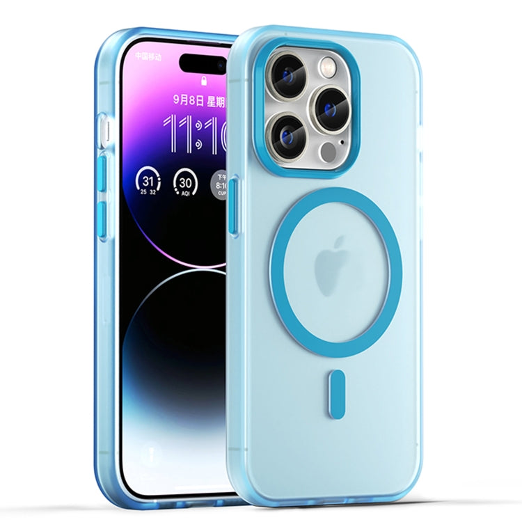 Custodia per telefono MagSafe in TPU satinato traslucido + PC a copertura totale, For iPhone 14, For iPhone 14 Pro