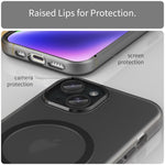 Custodia per telefono MagSafe in TPU satinato traslucido + PC a copertura totale, For iPhone 15, For iPhone 14 Plus