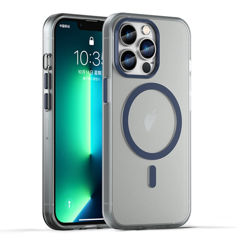 Custodia per telefono MagSafe in TPU satinato traslucido + PC a copertura totale, For iPhone 13 Pro Max, For iPhone 13 Pro