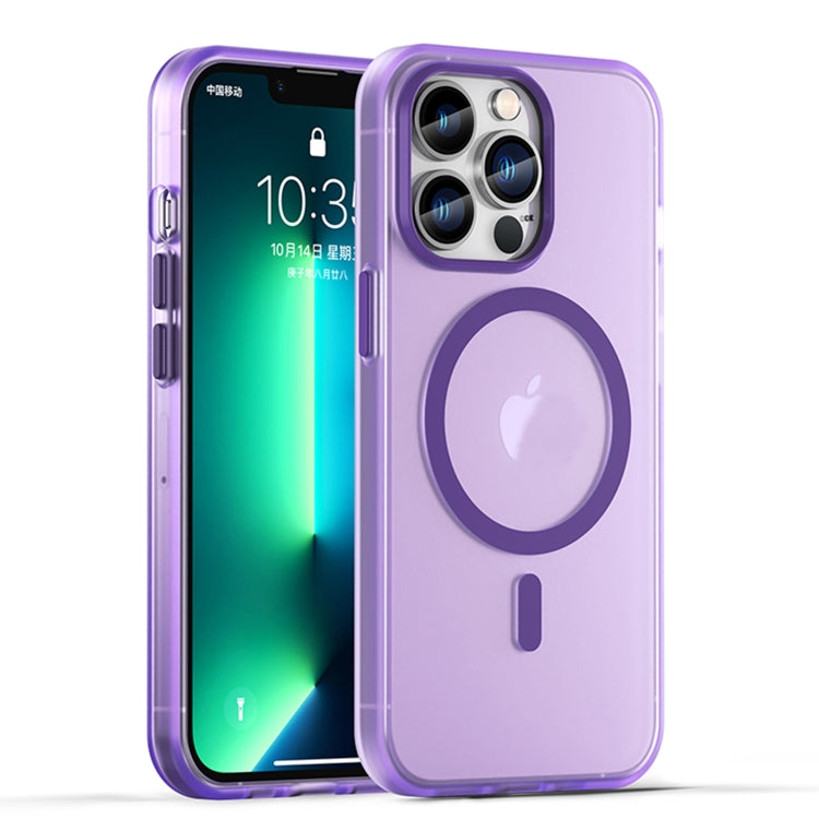 Custodia per telefono MagSafe in TPU satinato traslucido + PC a copertura totale, For iPhone 13 Pro Max, For iPhone 13 Pro