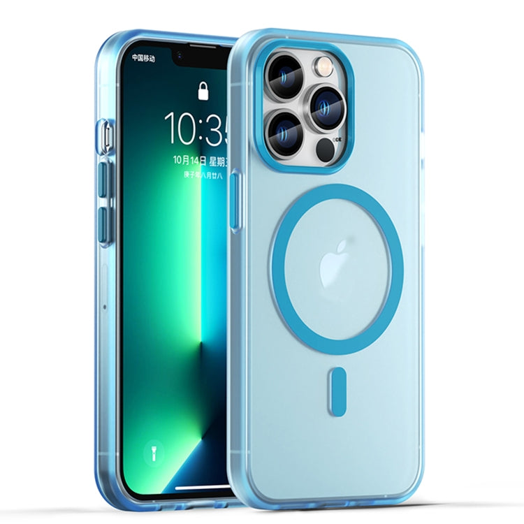 Custodia per telefono MagSafe in TPU satinato traslucido + PC a copertura totale, For iPhone 13 Pro Max, For iPhone 13 Pro