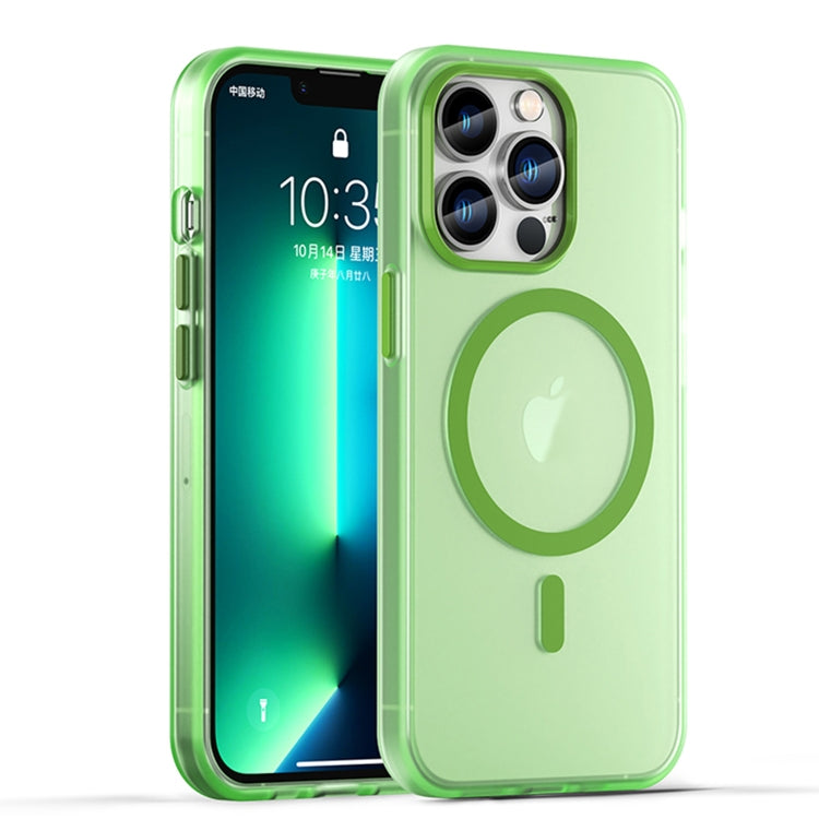 Custodia per telefono MagSafe in TPU satinato traslucido + PC a copertura totale, For iPhone 13 Pro Max, For iPhone 13 Pro