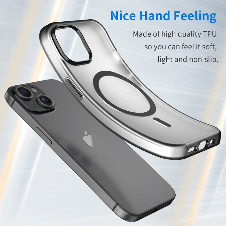 Custodia per telefono MagSafe in TPU satinato traslucido + PC a copertura totale, For iPhone 16 Pro, For iPhone 16 Plus