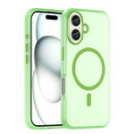 Custodia per telefono MagSafe in TPU satinato traslucido + PC a copertura totale, For iPhone 16 Pro, For iPhone 16 Plus