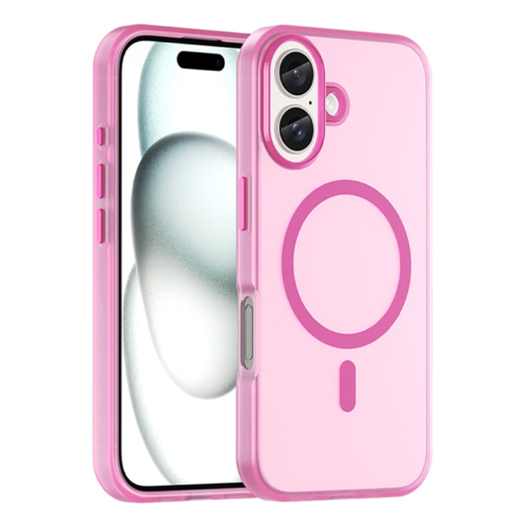 Custodia per telefono MagSafe in TPU satinato traslucido + PC a copertura totale, For iPhone 16 Pro, For iPhone 16 Plus