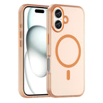 Custodia per telefono MagSafe in TPU satinato traslucido + PC a copertura totale, For iPhone 16 Pro, For iPhone 16 Plus