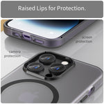 Custodia per telefono MagSafe in TPU satinato traslucido + PC a copertura totale, For iPhone Air, For iPhone 16 Pro Max