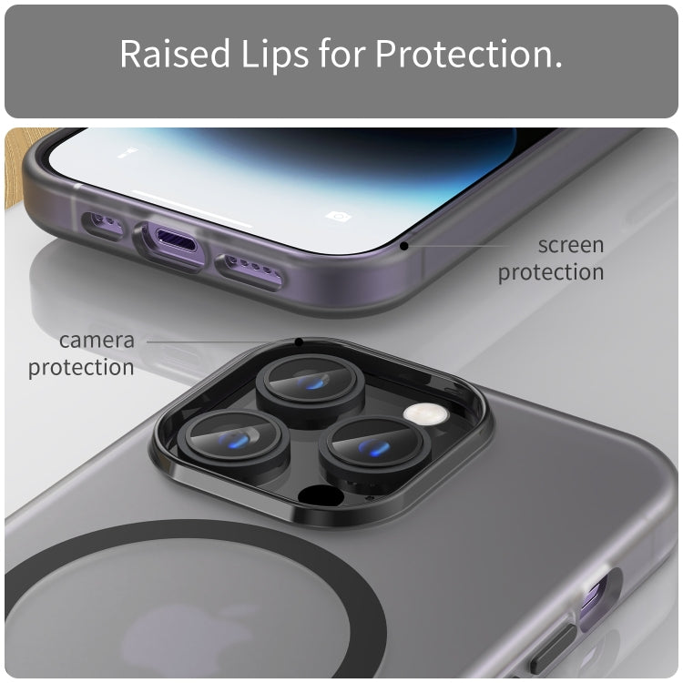Custodia per telefono MagSafe in TPU satinato traslucido + PC a copertura totale, For iPhone Air, For iPhone 16 Pro Max