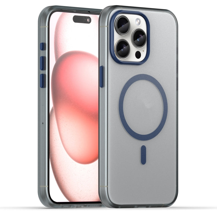 Custodia per telefono MagSafe in TPU satinato traslucido + PC a copertura totale, For iPhone 16, For iPhone 15 Pro Max