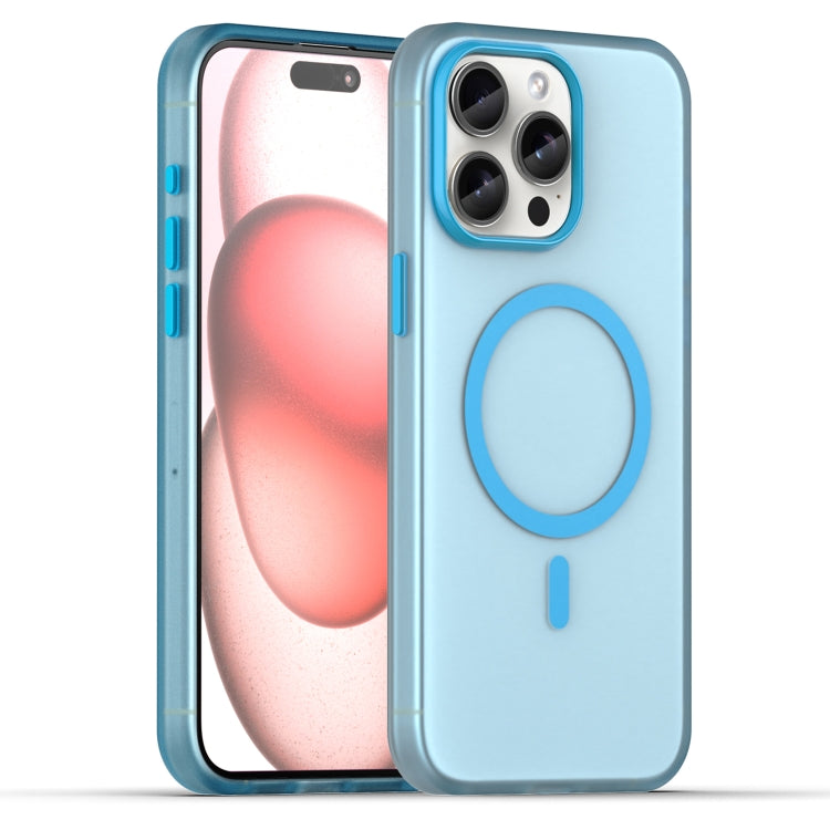 Custodia per telefono MagSafe in TPU satinato traslucido + PC a copertura totale, For iPhone 16, For iPhone 15 Pro Max