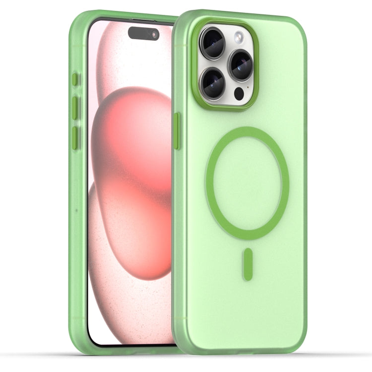 Custodia per telefono MagSafe in TPU satinato traslucido + PC a copertura totale, For iPhone 16, For iPhone 15 Pro Max