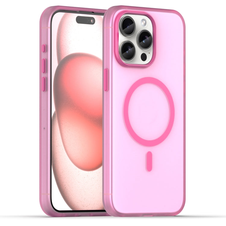 Custodia per telefono MagSafe in TPU satinato traslucido + PC a copertura totale, For iPhone 16, For iPhone 15 Pro Max