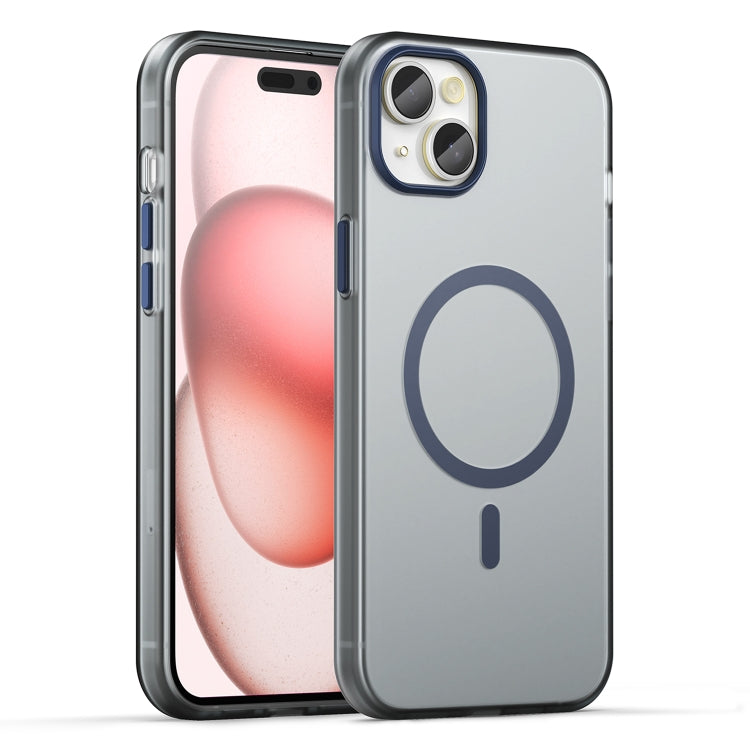 Custodia per telefono MagSafe in TPU satinato traslucido + PC a copertura totale, For iPhone 15 Pro, For iPhone 15 Plus