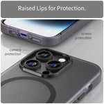 Custodia per telefono MagSafe in TPU satinato traslucido + PC a copertura totale, For iPhone 14 Pro Max, For iPhone SE 2022 / 2020 / 8