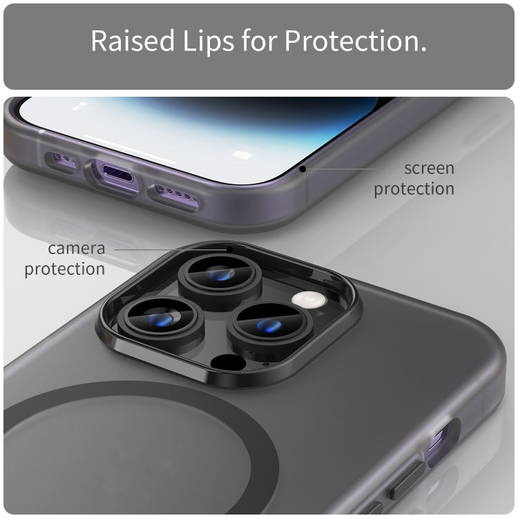 Custodia per telefono MagSafe in TPU satinato traslucido + PC a copertura totale, For iPhone 14 Pro Max, For iPhone SE 2022 / 2020 / 8